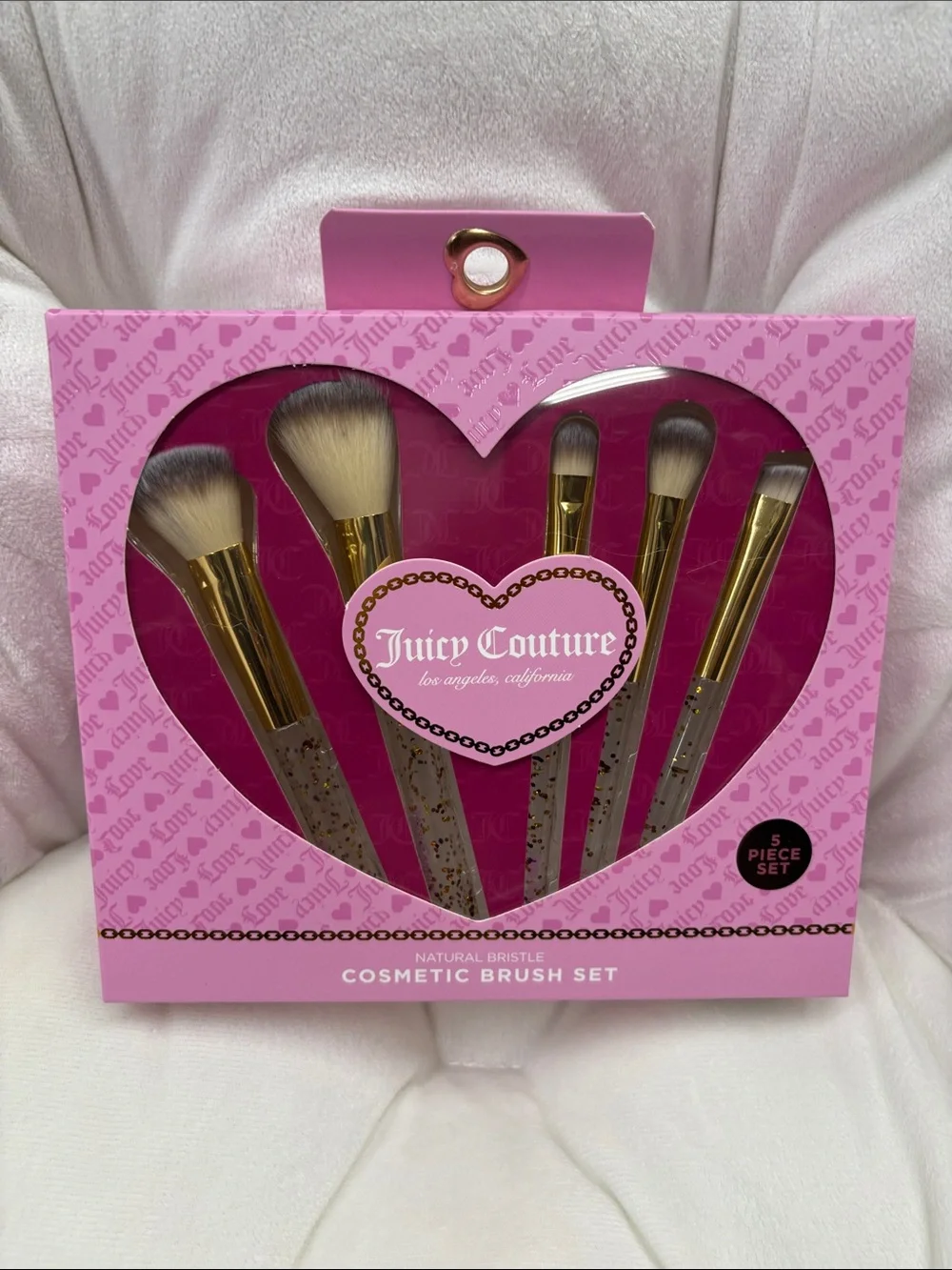 Juicy Couture Natural Bristle Cosmetic Brush Set